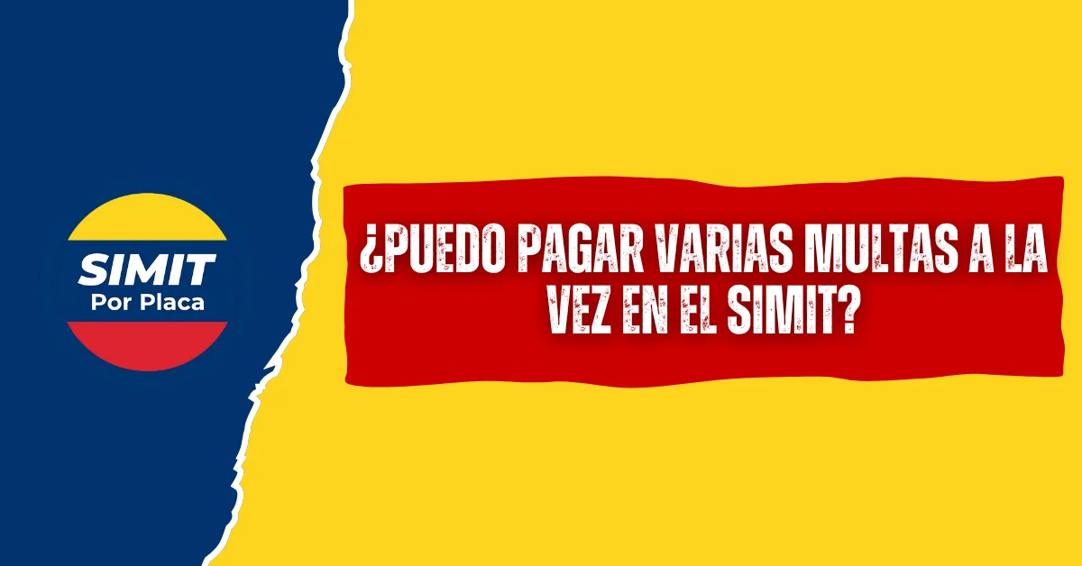 ¿Puedo Pagar Varias Multas a la Vez En el SIMIT