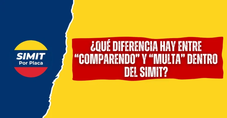 ¿Qué Diferencia hay entre “Comparendo” y “Multa” dentro del SIMIT?