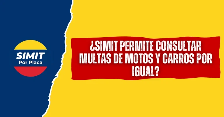 ¿SIMIT Permite Consultar Multas de Motos y Carros Por Igual?